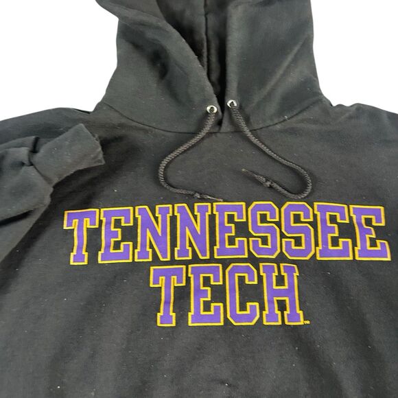 Vtg Y2K Champion Tennessee Tech University Graphic Hoodie Men’s Medium Spell Out - Picture 3 of 10
